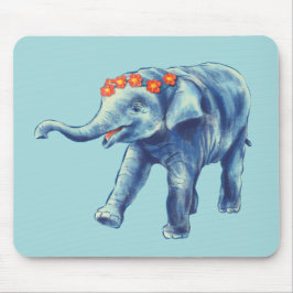 Baby Elephant Cute Blue Kids Musmatta