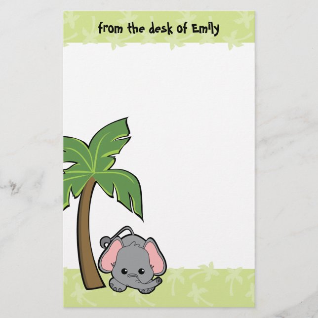 Baby Elephant Cutie Brevpapper (Framsida)
