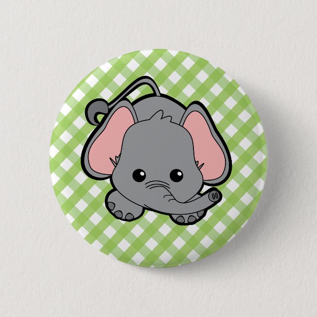 Baby Elephant Cutie Knapp (Framsida)