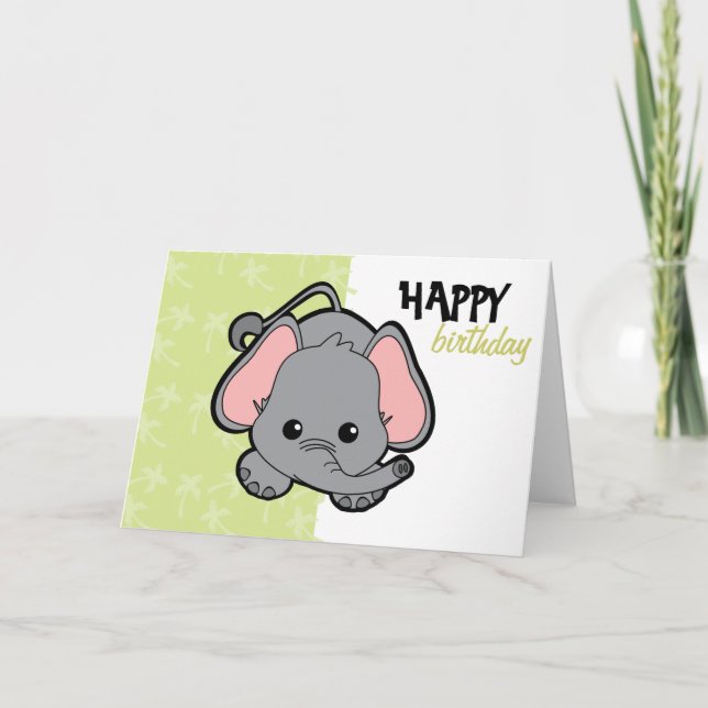 Baby Elephant Cutie Kort (Framsida)