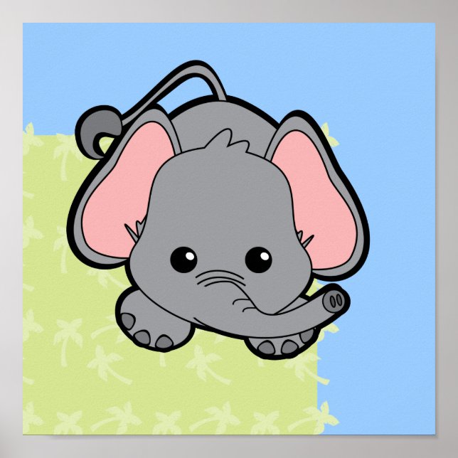 Baby Elephant Cutie Poster (Framsidan)