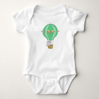 Baby Elephant Flying in Balloon Gender Neutral  T Shirt