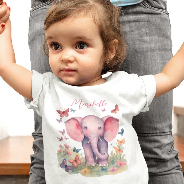 Baby Elephant Girl T Shirt (Skapare uppladdad)