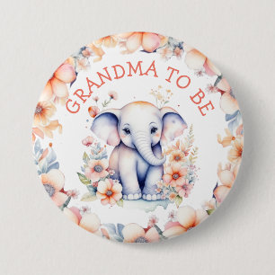 Baby Elephant Girl's Baby Shower Grandma to be Knapp