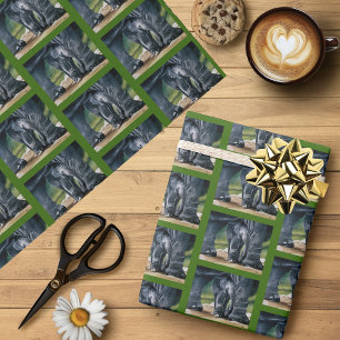 Baby Elephant Grått Cute Presentpapper