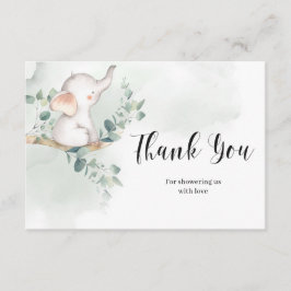 Baby elephant grönt eucalyptus (tack för ditt kort