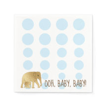 Baby Elephant Guld Blue