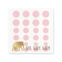 Baby Elephant Guld Rosa
