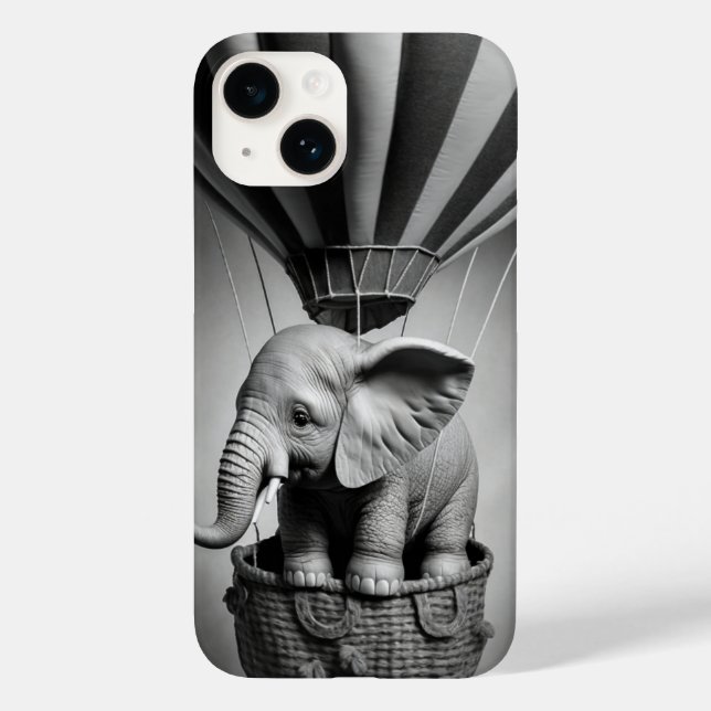 Baby Elephant i en Luftballong (Baksida)