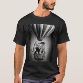 Baby Elephant i en Luftballong T Shirt