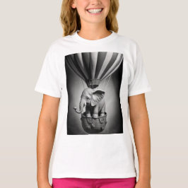 Baby Elephant i en Luftballong T Shirt