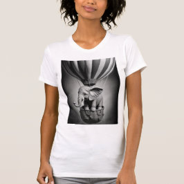 Baby Elephant i en Luftballong T Shirt