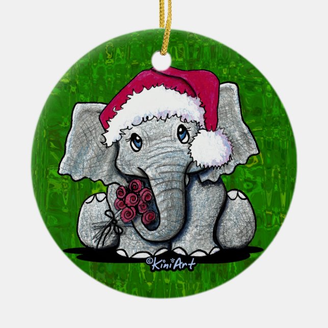 Baby Elephant jul Ornament (Framsidan)