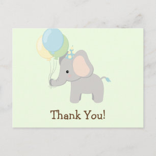 Baby Elephant; Jungle Animal Tack Vykort