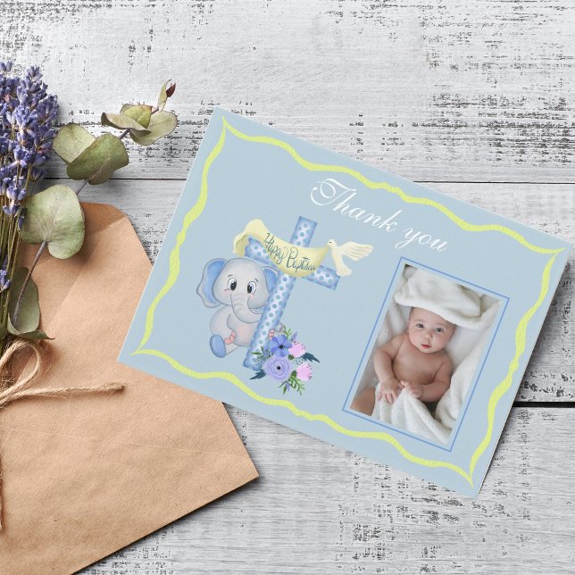 Baby Elephant Kor och Dove Baptism Tack (Skapare uppladdad)