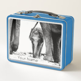 Baby Elephant Lunch Box - Anpassningsbar Gift