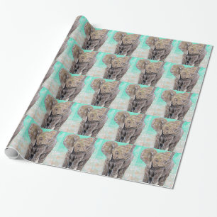 Baby Elephant Painting Presentpapper