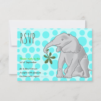 Baby Elephant Party OSA kort