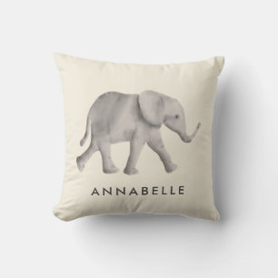 Baby Elephant Pillow for Child's Room eller Nurser Kudde