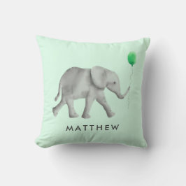 Baby Elephant Pillow for Child's Room eller Nurser Kudde