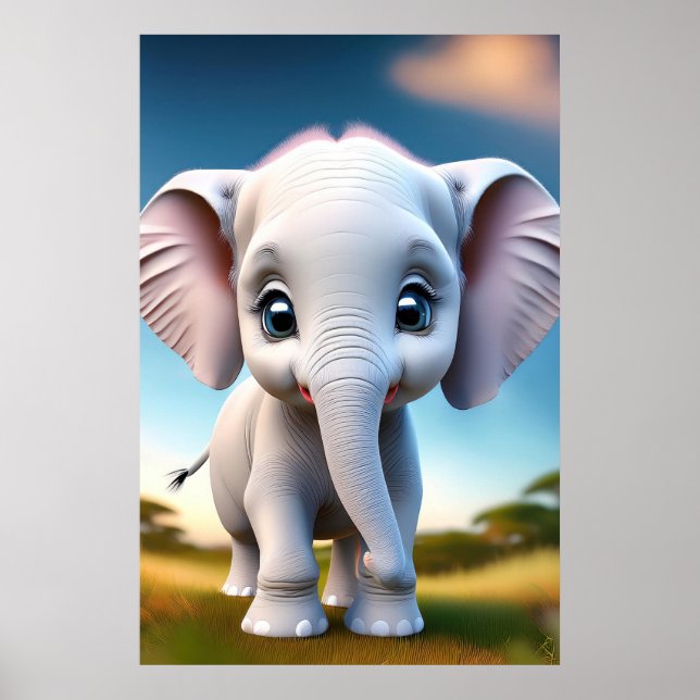 Baby Elephant Poster (Framsidan)