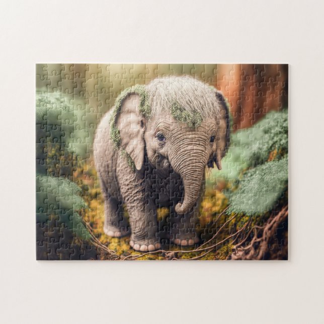 Baby Elephant Pussel (Horisontell)