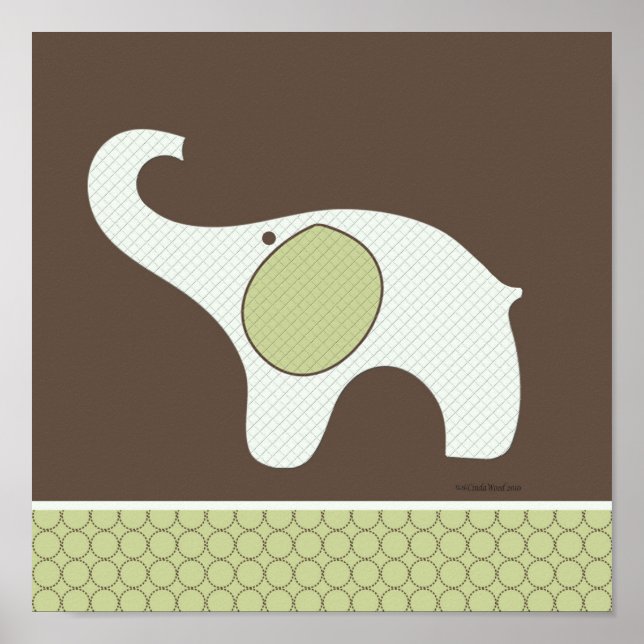 Baby Elephant Room Poster (Framsidan)