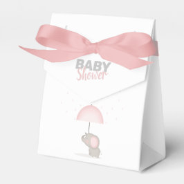 Baby Elephant Rosa Baby Shower Presentaskar