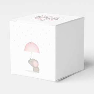 Baby Elephant Rosa Baby Shower Presentaskar