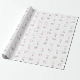 Baby Elephant Rosa Baby Shower Presentpapper