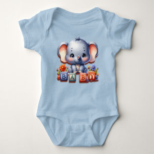 Baby Elephant Speller T Shirt