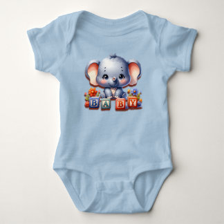 Baby Elephant Speller T Shirt
