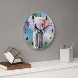 Baby Elephant Stor Klocka