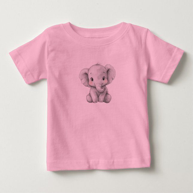 baby elephant t shirt (Framsida)