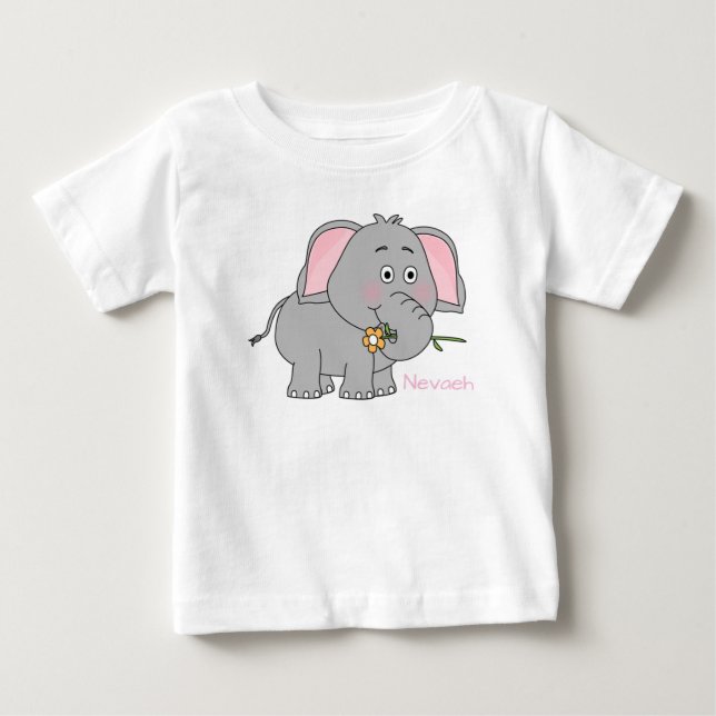 Baby Elephant T Shirt (Framsida)