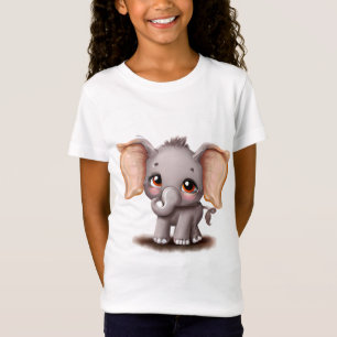 Baby Elephant T-Shirt - Cute Big Öron Infant Tee