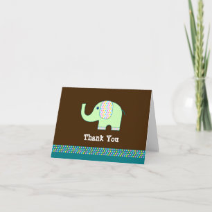 Baby Elephant-tackkort Tack Kort