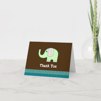 Baby Elephant-tackkort Tack Kort