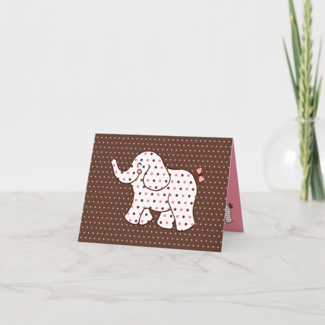 Baby Elephant-tackkort Tack Kort (Framsida)