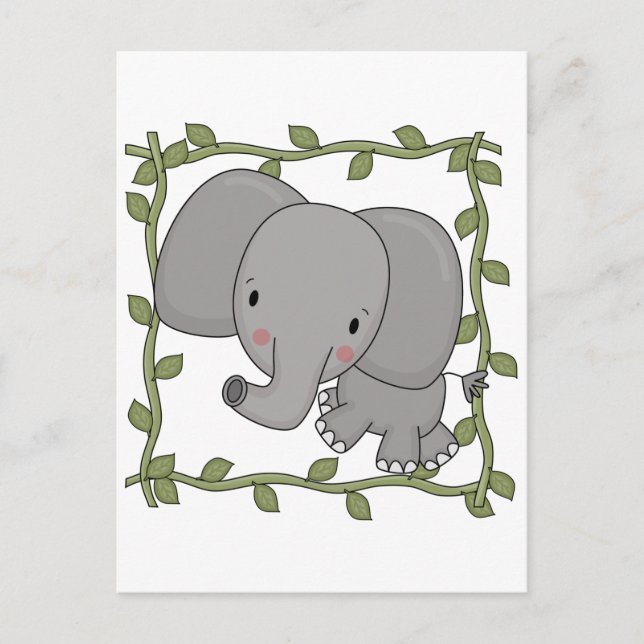 Baby Elephant Tshirts och Gifts Vykort (Framsida)