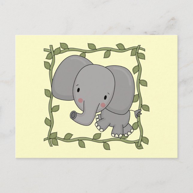 Baby Elephant Tshirts och Gifts Vykort (Framsida)