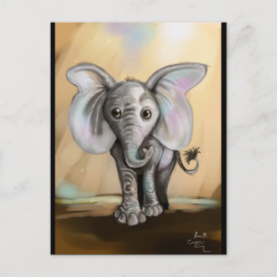 Baby Elephant Vykort