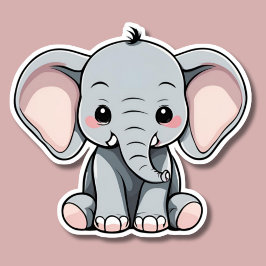 Baby Elephant Watersecure Klistermärken