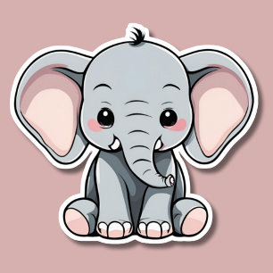 Baby Elephant Watersecure Klistermärken
