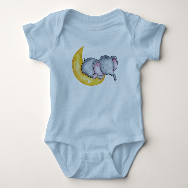 Baby Elephants i Himlar T Shirt (Framsida)