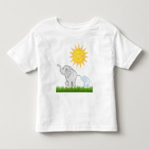 baby Elephants stroll unisex småbarn t-shirt