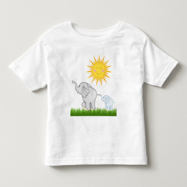 baby Elephants stroll unisex småbarn t-shirt (Framsida)
