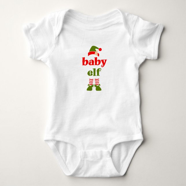 BABY ELF CHRISTMAS ONE BIET T-SHIRT (Framsida)
