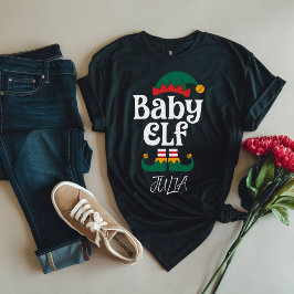 Baby Elf Funny Elf Matching jul Gift T Shirt