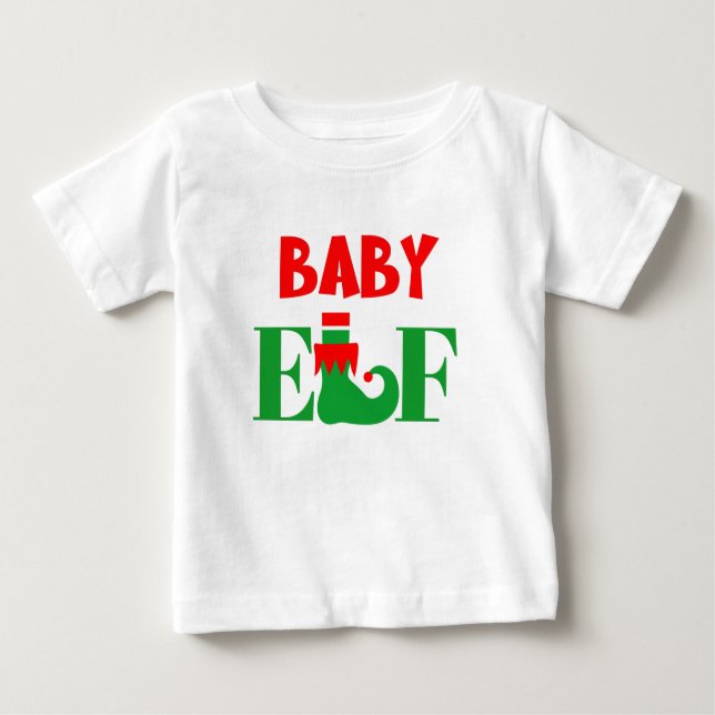 Baby Elf-jul T Shirt (Framsida)
